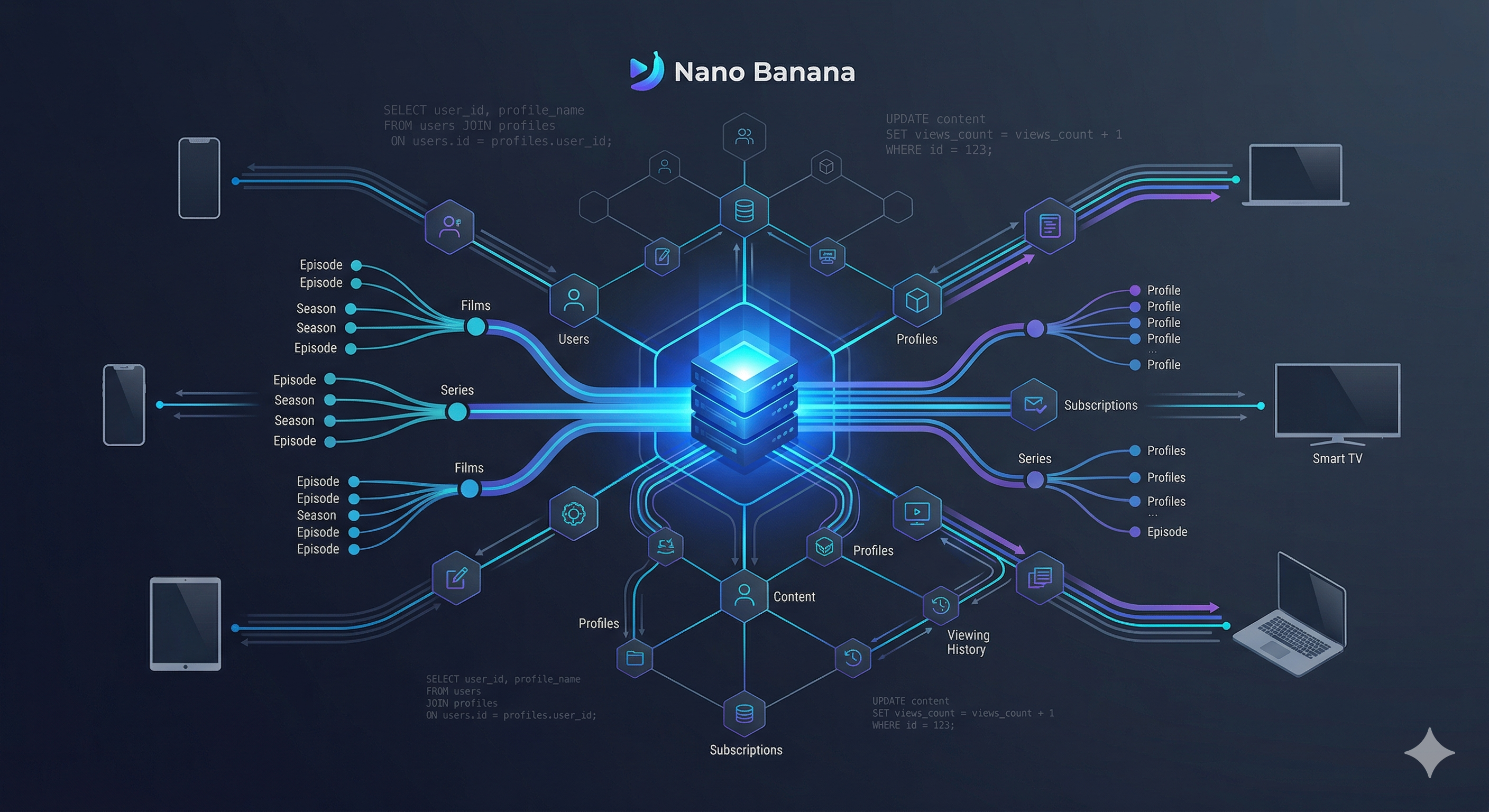 Architecture BDD — Plateforme de streaming